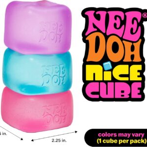 Schylling NeeDoh Nice Cube - Sensory Squeeze Toy with Super Solid Squish - 2.25"