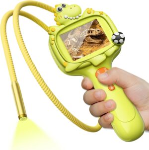 Dinosaur Borescope Snake Camera Toy: Kids Outdoor Toy Kits Birthday Gift | Campi